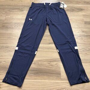 Under Armour Team Knit Warmup Pants Navy Boys Size Youth XL NWT